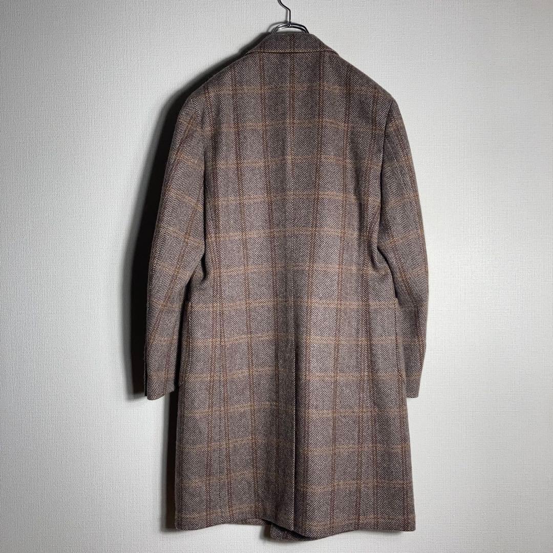【定価16万円】ラルディーニ ヘリンボーン オーバーペーン チェスターコート.