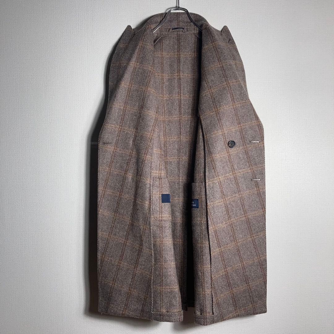 【定価16万円】ラルディーニ ヘリンボーン オーバーペーン チェスターコート.
