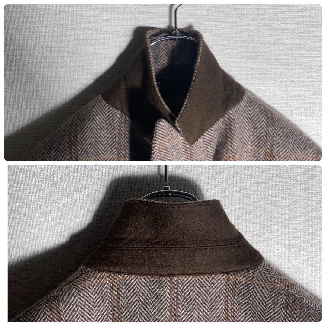 【定価16万円】ラルディーニ ヘリンボーン オーバーペーン チェスターコート.