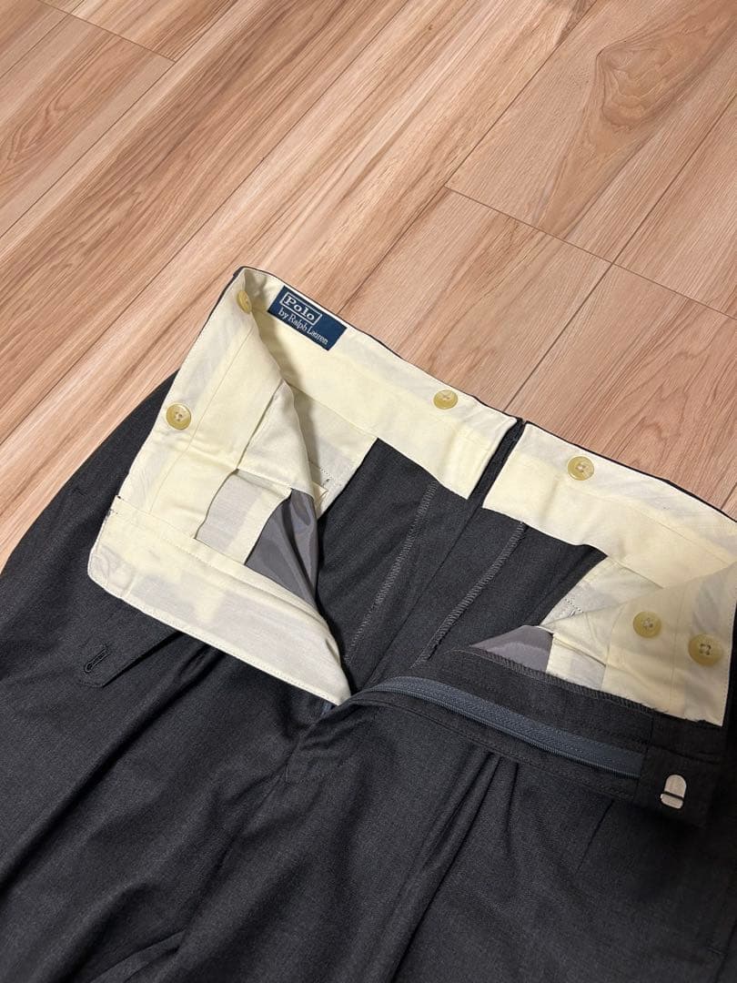 パンツ POLO RALPH LAUREN WOOL 2 TUCK TROUSER