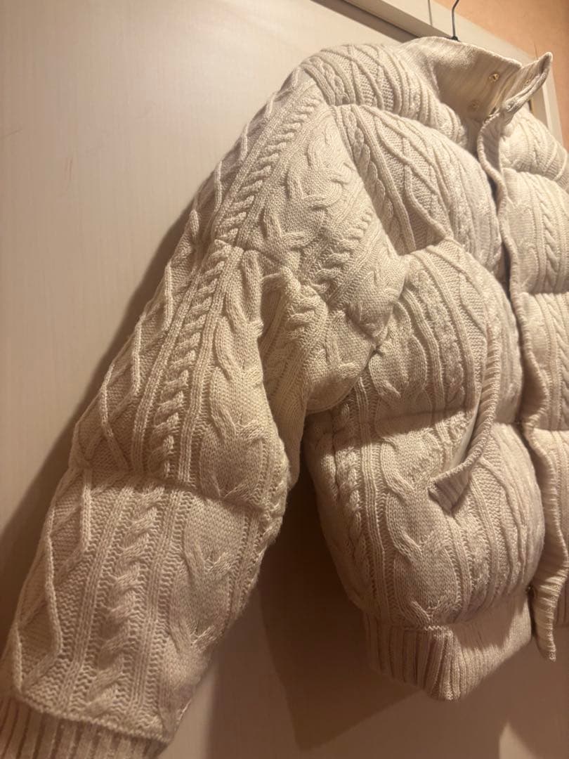 ambre neige ボリュームニットナカワタジャケット