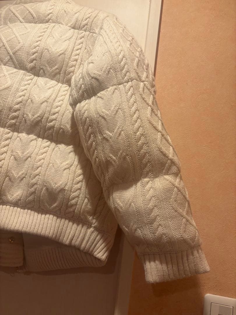 ambre neige ボリュームニットナカワタジャケット