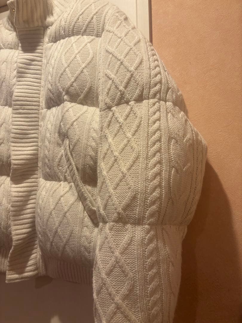 ambre neige ボリュームニットナカワタジャケット