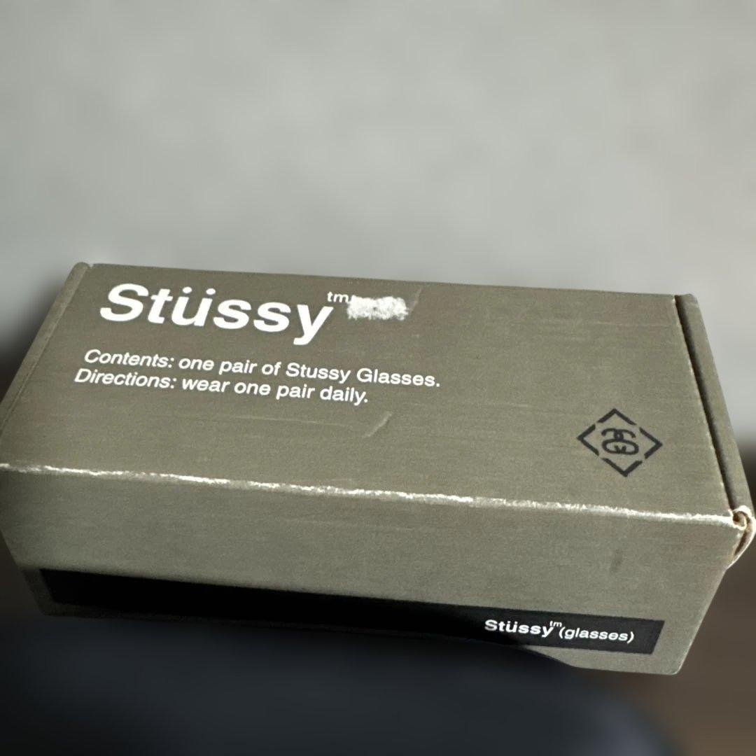 Stüssy ブラウン サングラス ケース付き