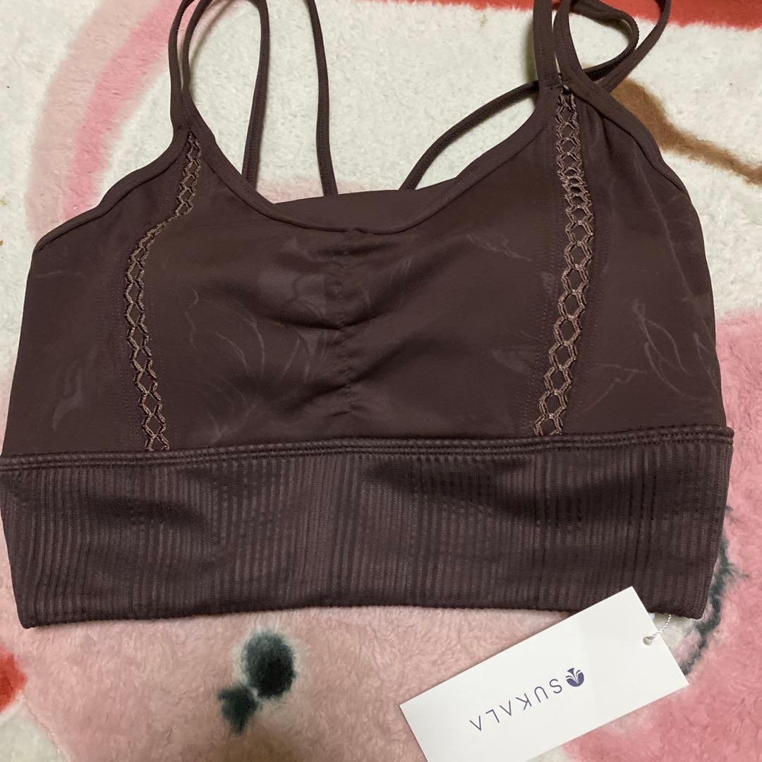 SUKALA 完売品新品未使用　エンボスリーフブラトップ Sサイズ