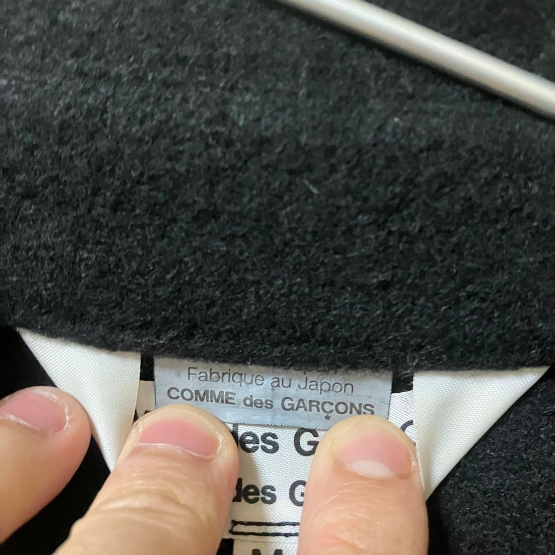 COMME des GARCONS 製品染めウールナイロンツイストコート