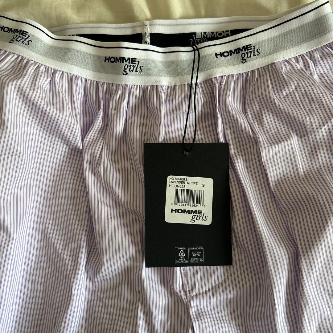 HOMME girls ストライプ ショートパンツ