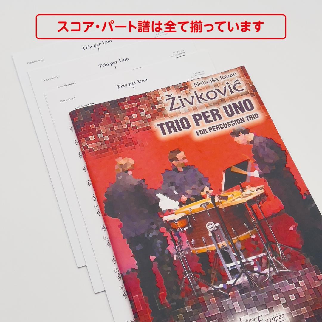トリオ・パー・ウノ【楽譜】チャイナドラ（3組 6枚）セット