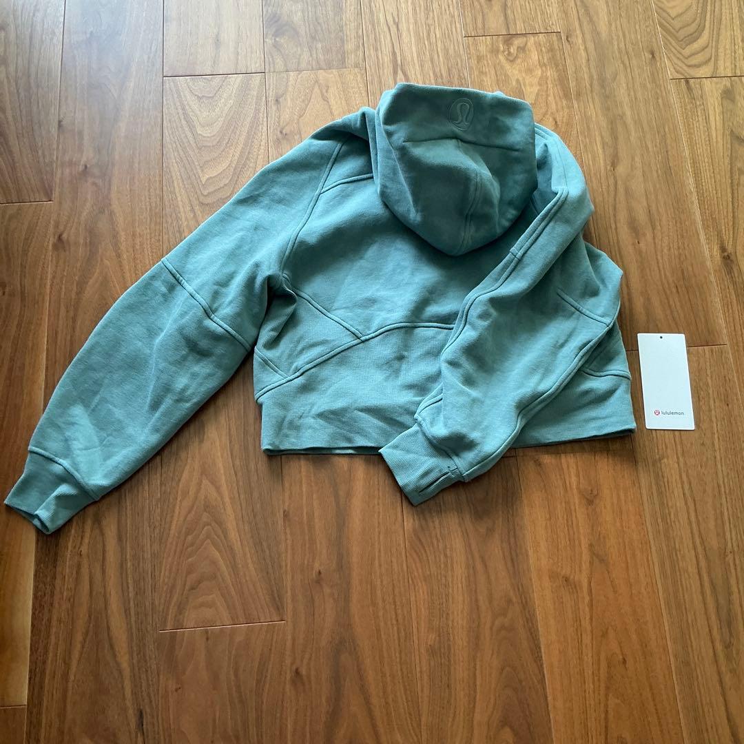 lululemom Scuba オーバーサイズ フルジップフーディ　緑　XS