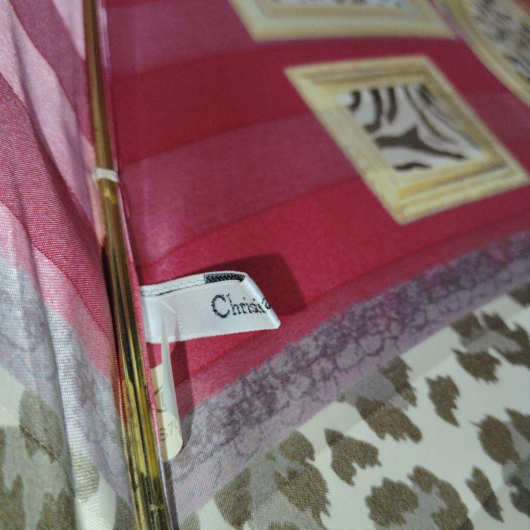 Christian Dior　ディオール　雨傘　レディース　ゴシック柄　ヒョウ柄