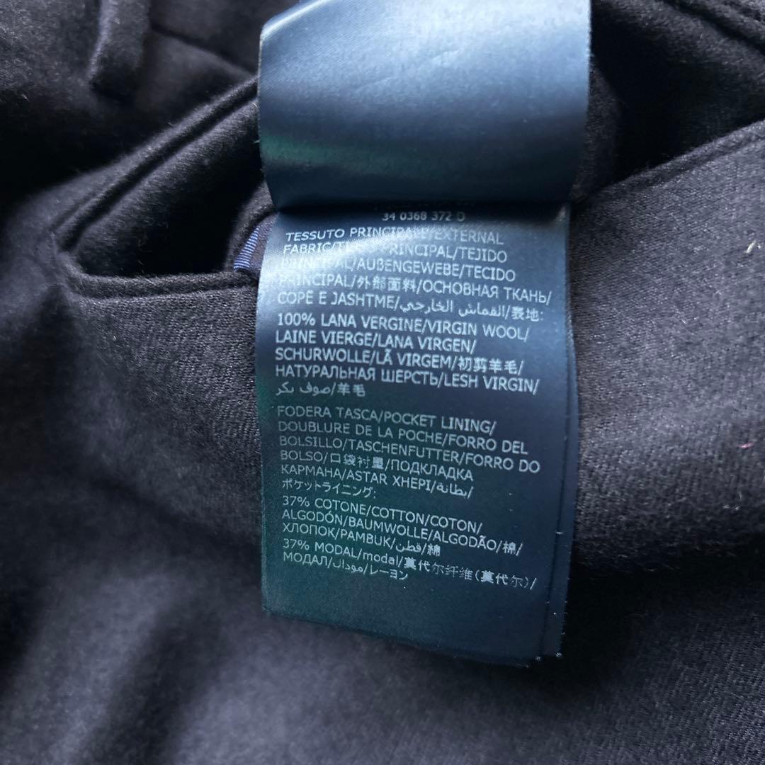 インコテックス（INCOTEX）ノープリーツテーパードウールスラックス 48