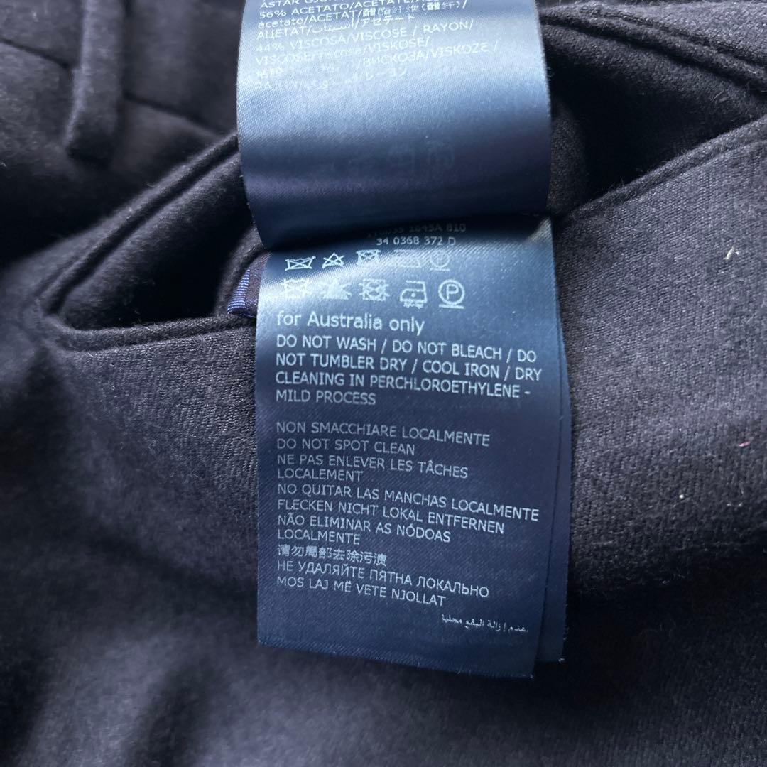 インコテックス（INCOTEX）ノープリーツテーパードウールスラックス 48