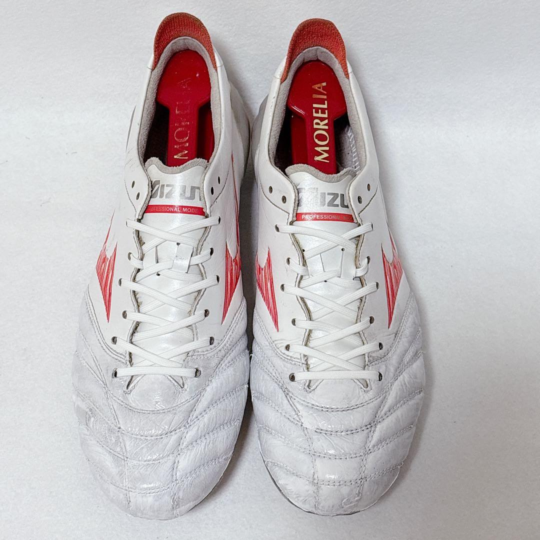 モレリアネオ 4 エリート ホワイト　25.5cm　白　レッド　限定