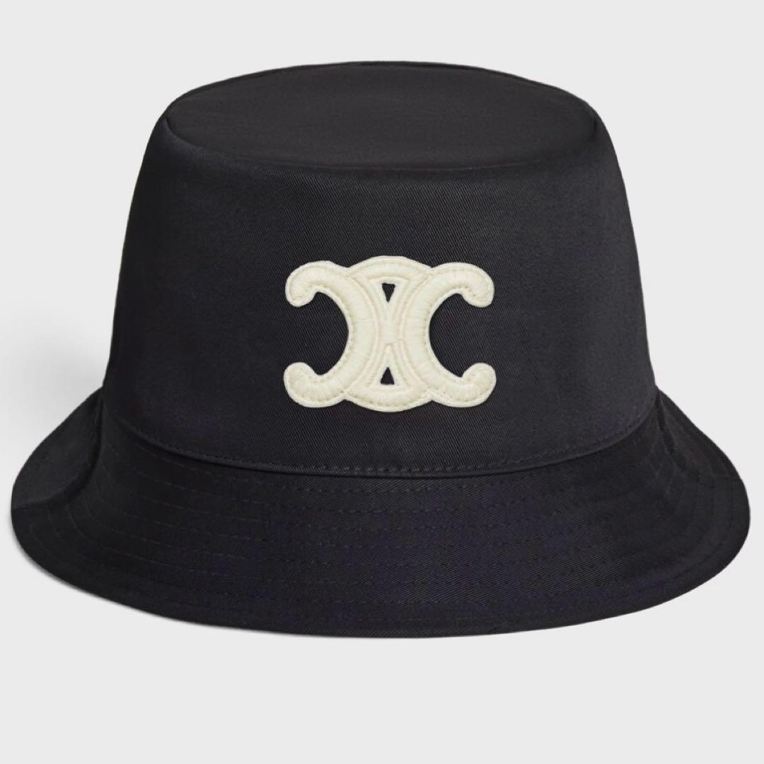 【最終値下げ】CELINE トリオンフ バケットハット ブラック Mサイズ