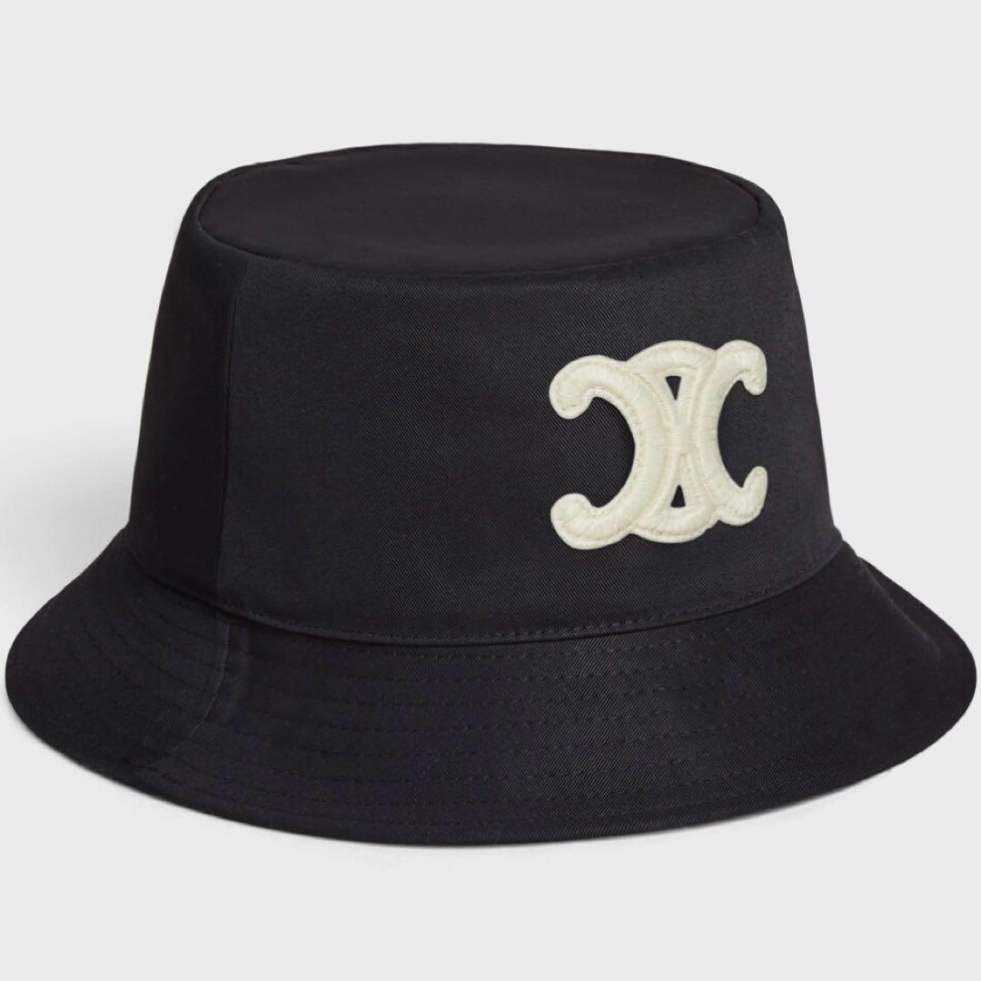 【最終値下げ】CELINE トリオンフ バケットハット ブラック Mサイズ