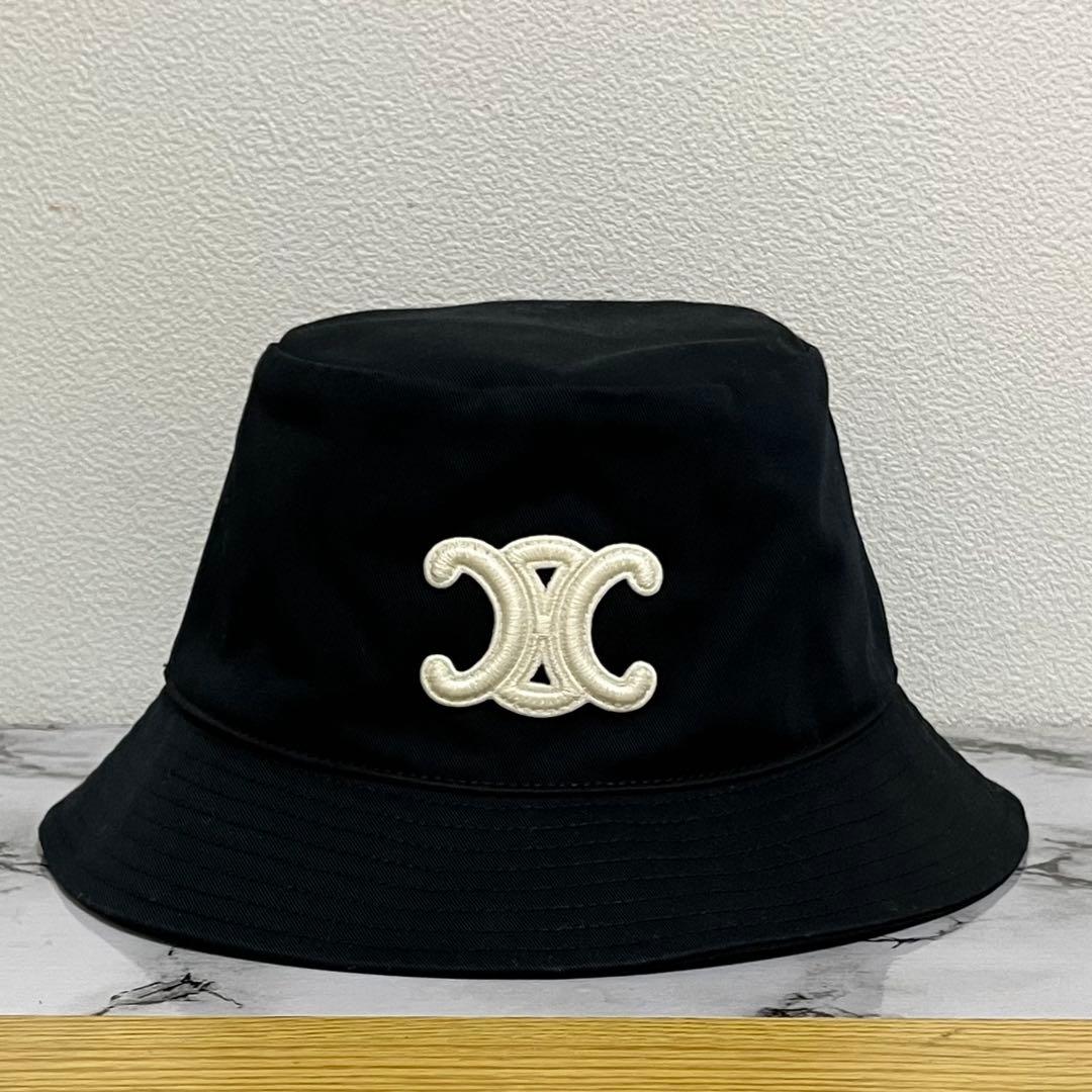 【最終値下げ】CELINE トリオンフ バケットハット ブラック Mサイズ