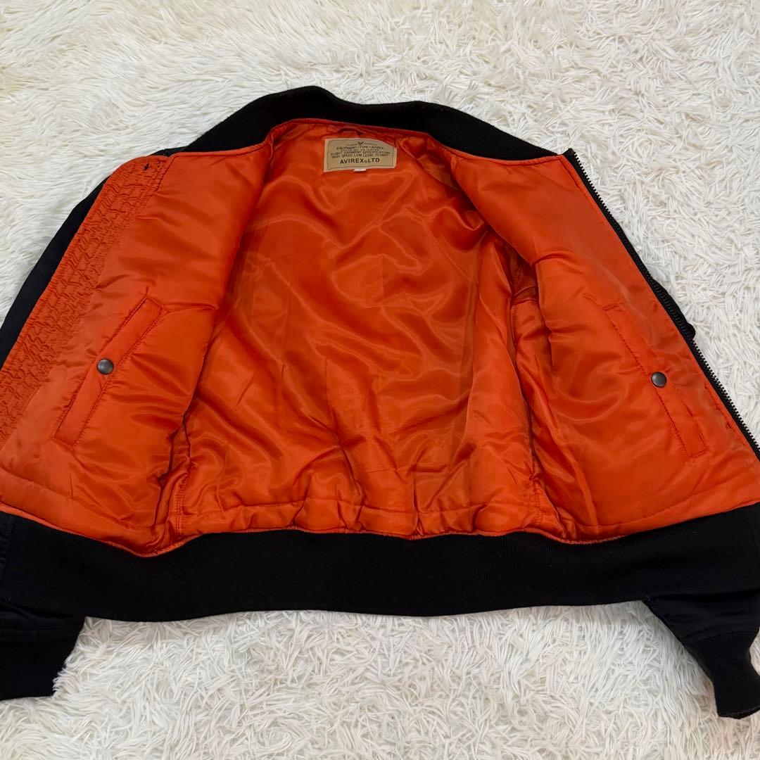 1944　AVIREX　MA-1フライトジャケット　黒　Sサイズ　ブラック