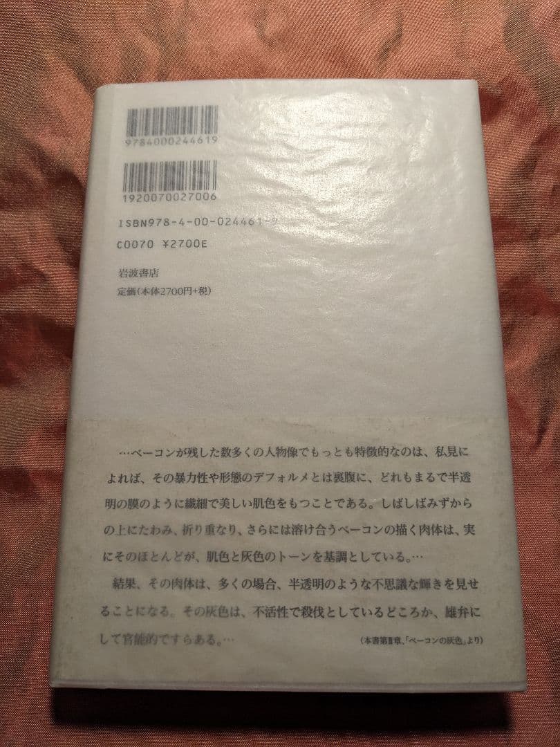 新品未使用品　絶版　半透明の美学　岡田温司　岩波書店