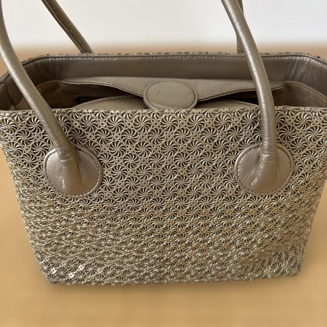 ヒロコハヤシ ジラソーレ ゴールド ミニ ハンドバッグ トート 保存袋付き