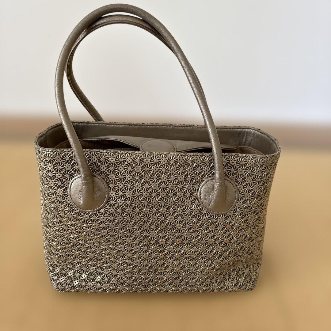 ヒロコハヤシ ジラソーレ ゴールド ミニ ハンドバッグ トート 保存袋付き