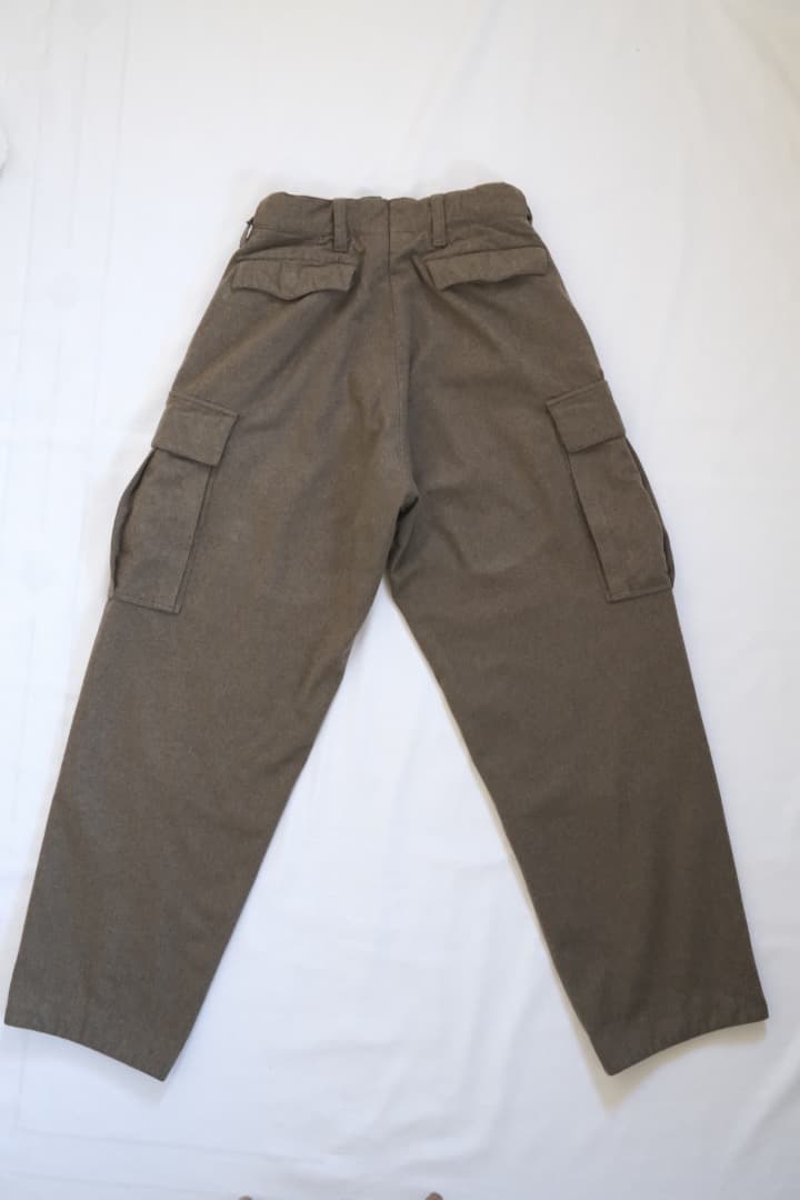 50s 60s　西ドイツ軍　ビンテージ　メランジ　ウール　カーゴ　パンツ　ワーク