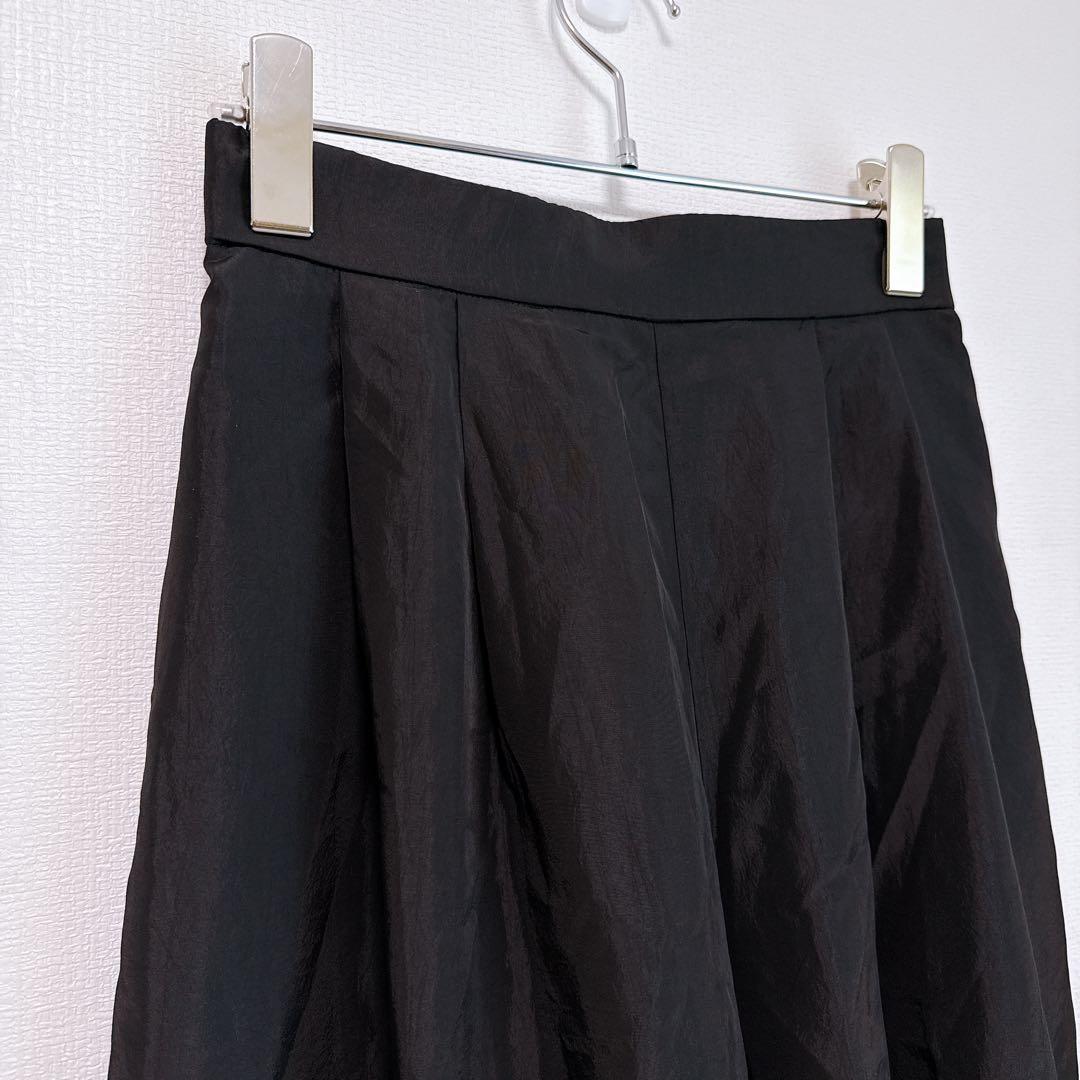 美品　Lig. リグドット. ワイドカーゴパンツ　黒　シャカシャカ　光沢感あり