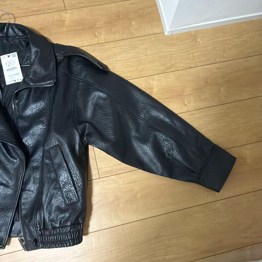 ZARA ザラ フェイクレザージャケット ライダース Sサイズ 新品未使用