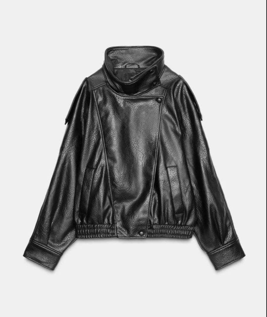 ZARA ザラ フェイクレザージャケット ライダース Sサイズ 新品未使用