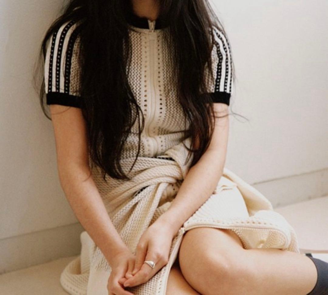 アディダス オリジナルス プレミアム クロシェ ロングワンピース M 韓国 新品