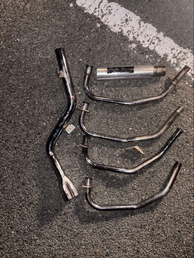 ゼファー400/Xガニマタブレット　zephyr サイレンサー付き