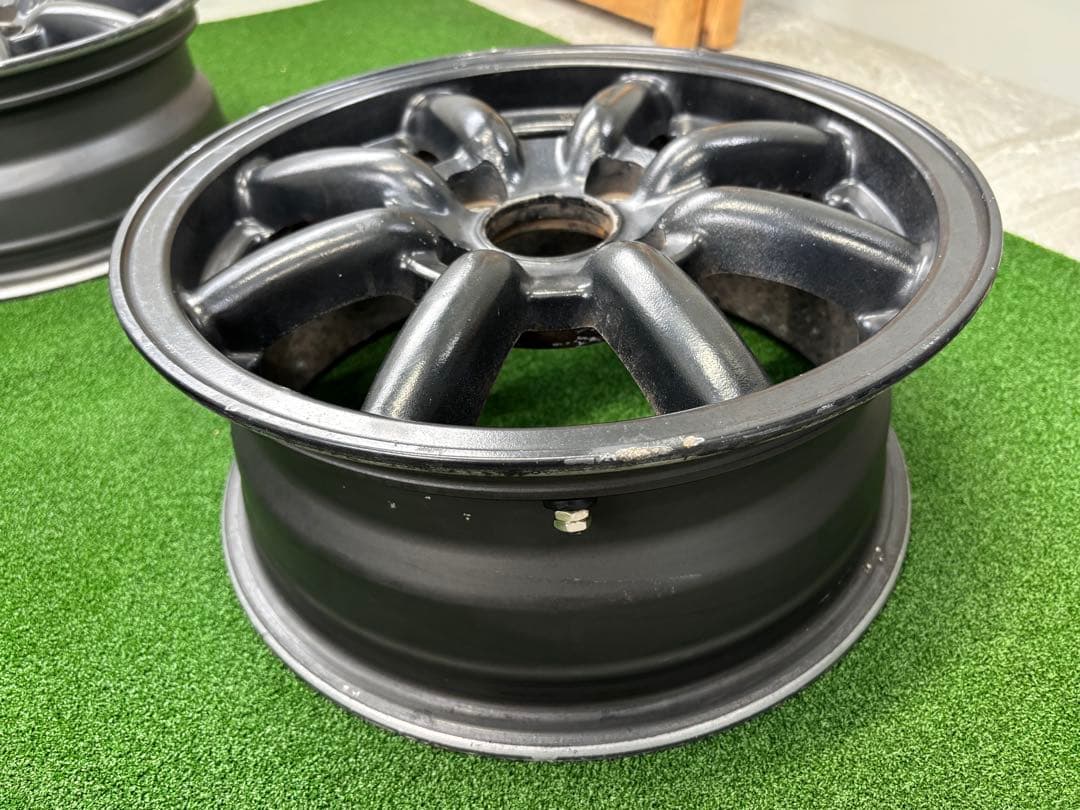 エンケイワタナベ風エイトスポーク当時物 14×6J +38 4H-100本