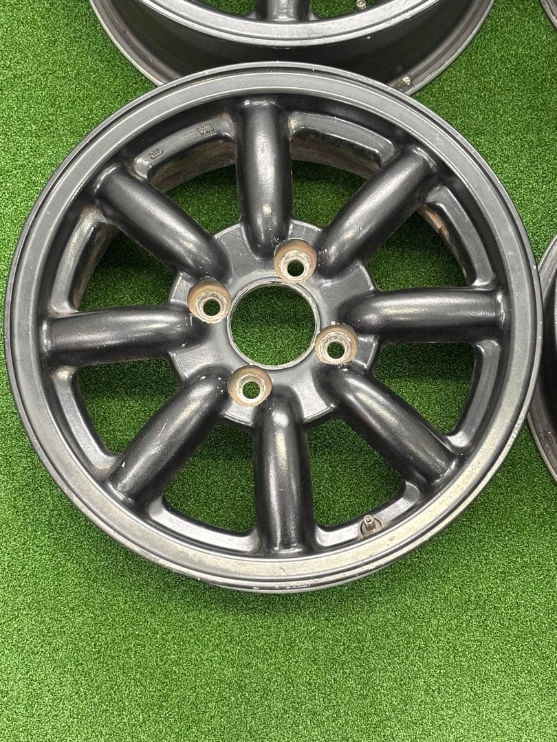 エンケイワタナベ風エイトスポーク当時物 14×6J +38 4H-100本