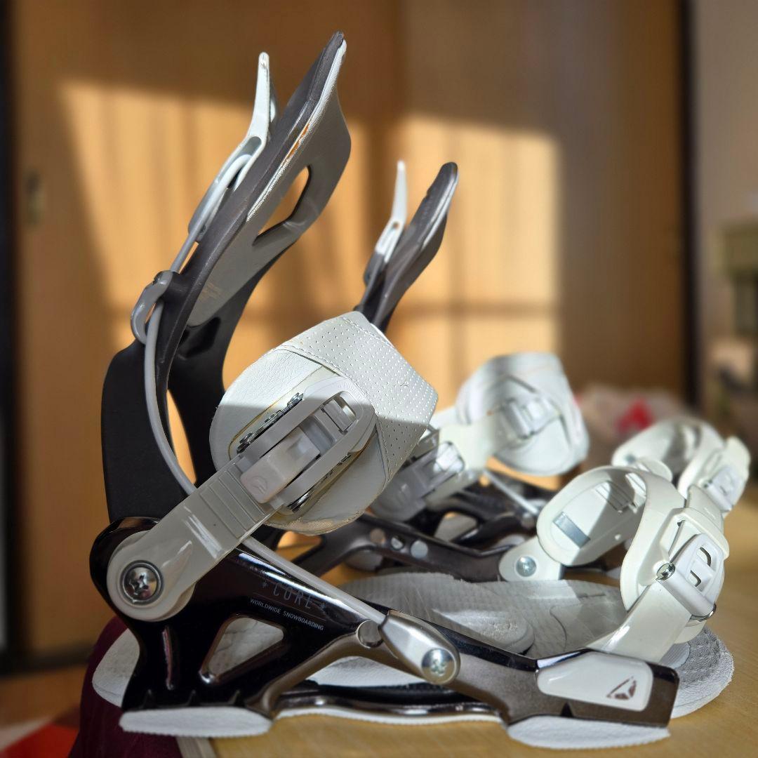 SP　Binding　CORE スノーボードビンディング ホワイト/グレー