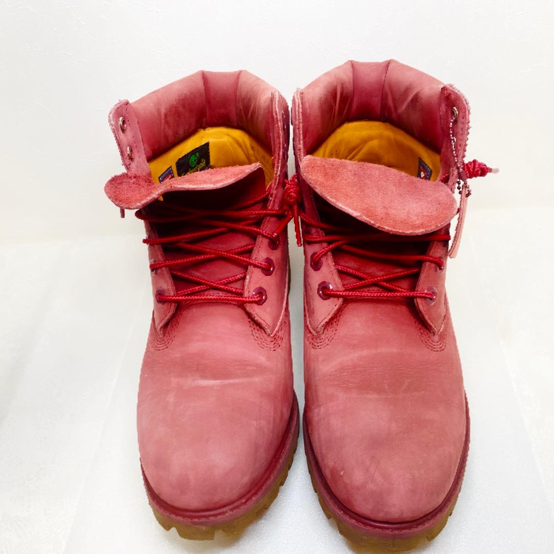 【k】ティンバーランド レッド 6インチ プレミアムブーツ メンズ 27