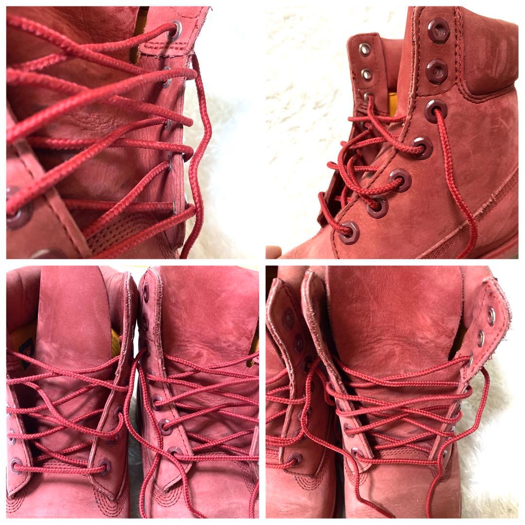 【k】ティンバーランド レッド 6インチ プレミアムブーツ メンズ 27