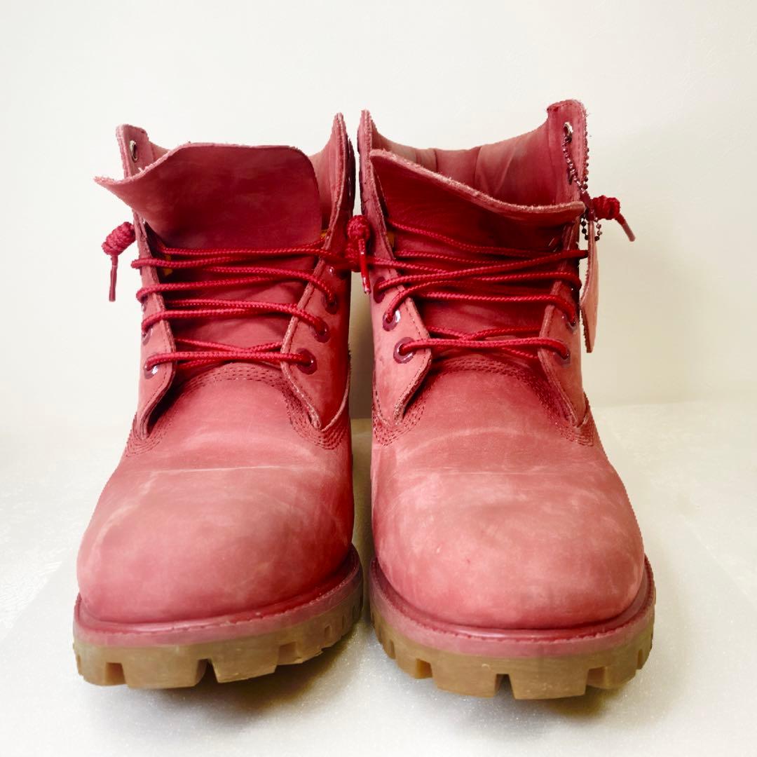 【k】ティンバーランド レッド 6インチ プレミアムブーツ メンズ 27