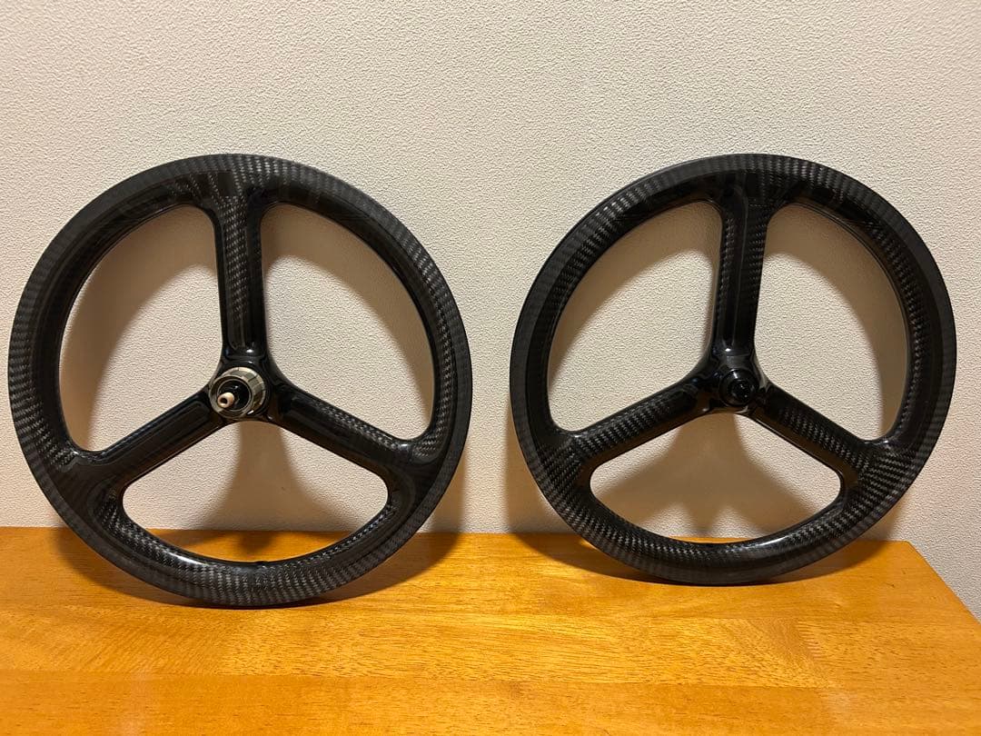 C*7様 ブロンプトン用カーボンホイール 外装7速対応 T800 74-112ミ