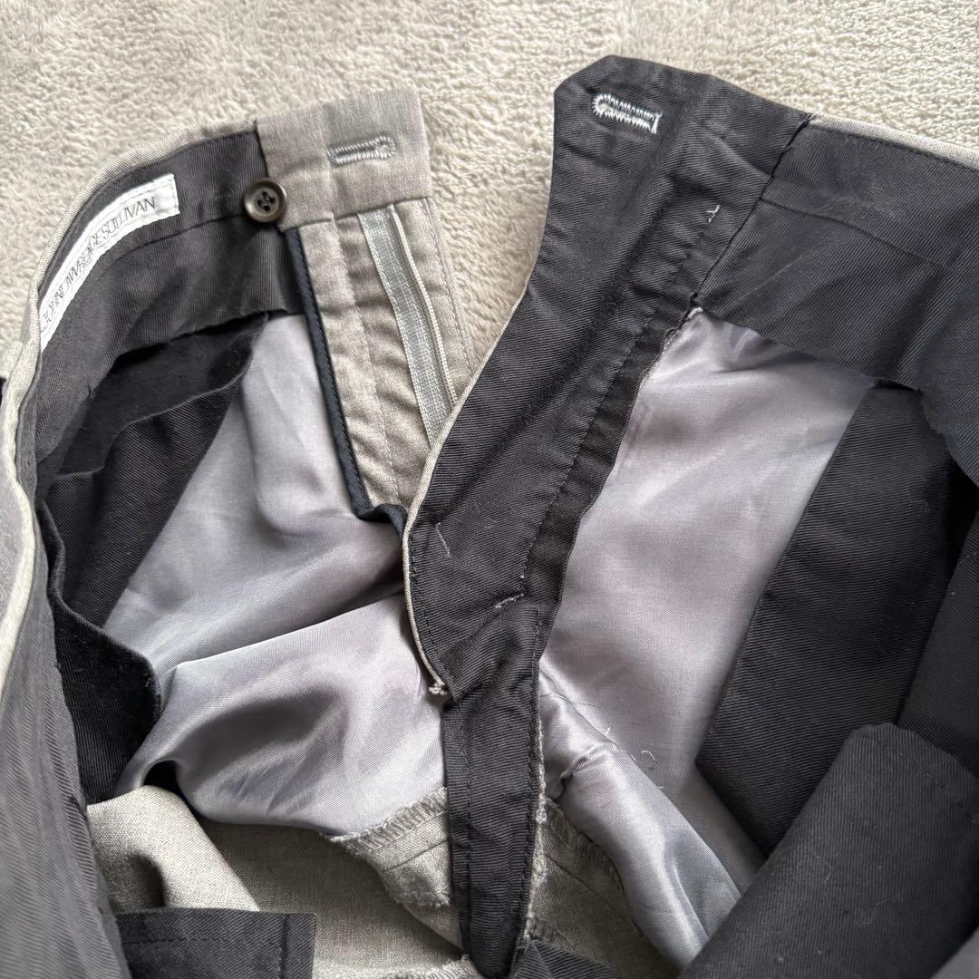 ジョンローレンスサリバン スーツセットアップ ウール100% グレー 34 36