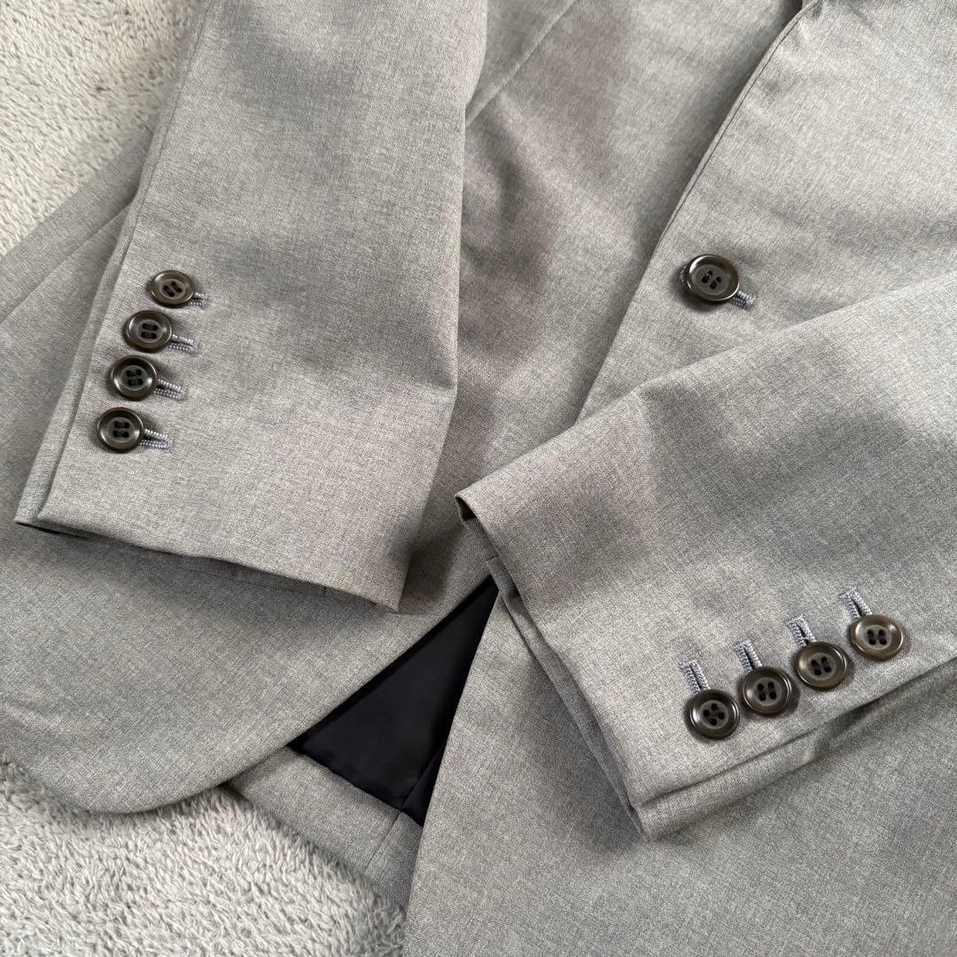 ジョンローレンスサリバン スーツセットアップ ウール100% グレー 34 36