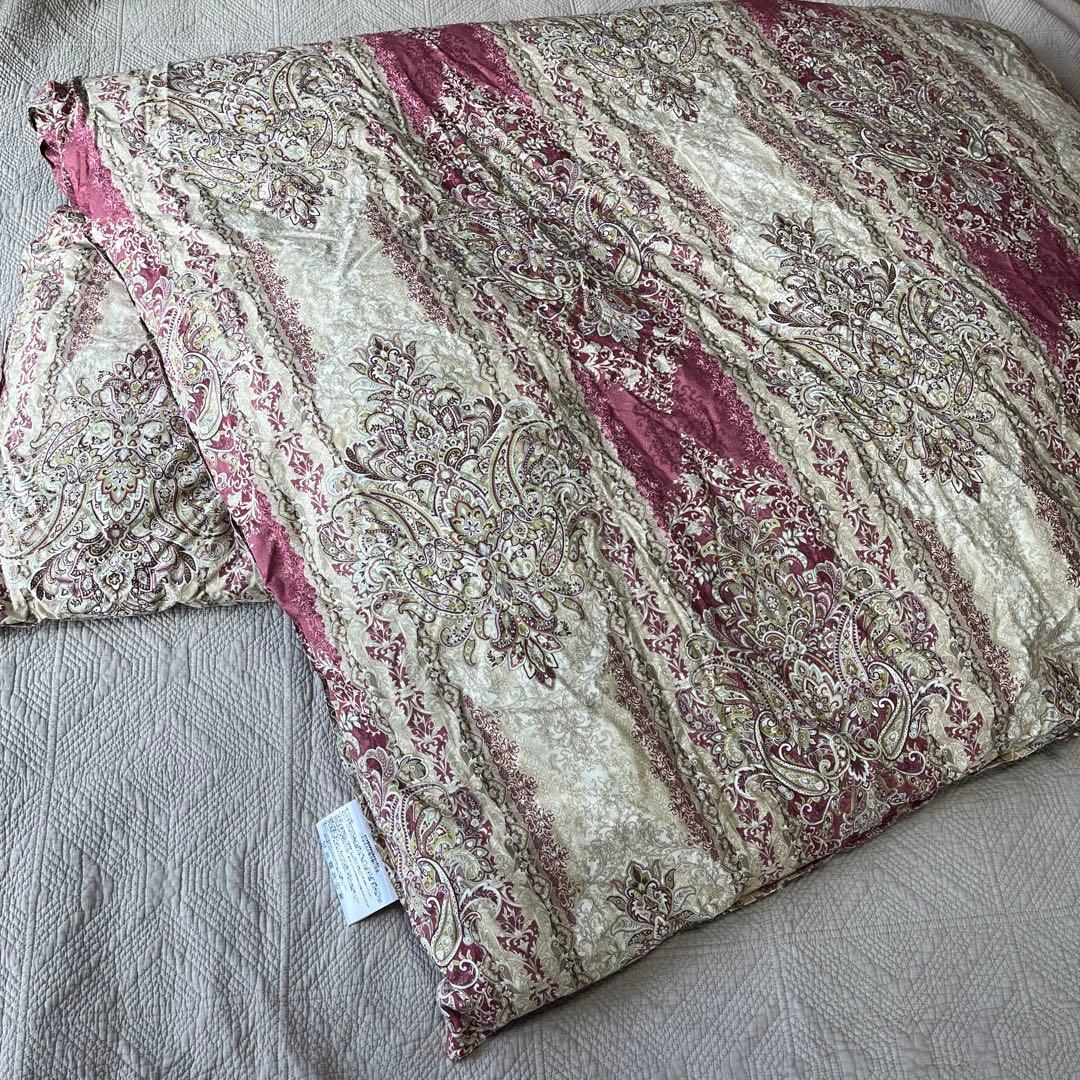 あるさん♫ 羽毛ふとん シングル ベストライフ ロイヤルゴールド ピンク