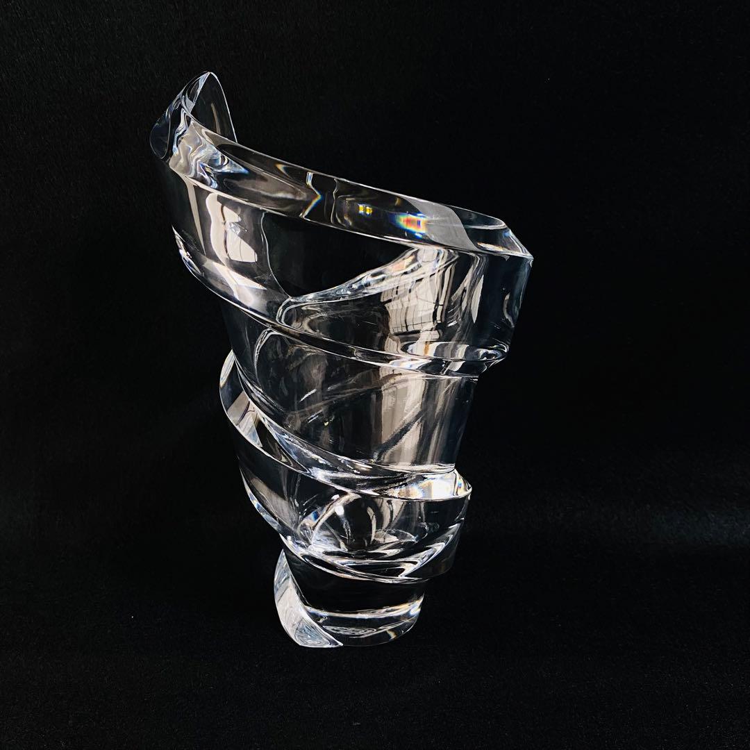 【未使用】バカラ フラワーベース スパイラル Sサイズ 花瓶 インテリア