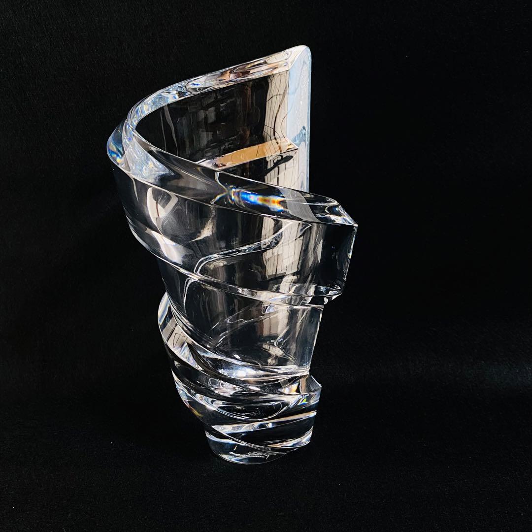 【未使用】バカラ フラワーベース スパイラル Sサイズ 花瓶 インテリア