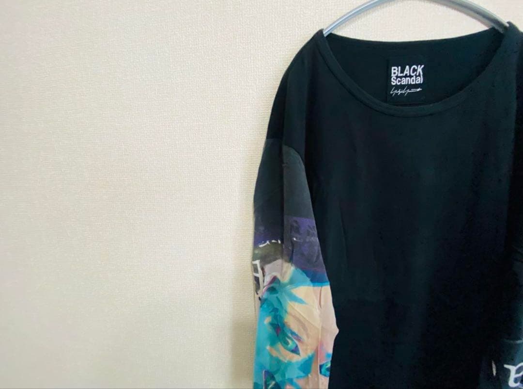 【即完売品】Yohji Yamamoto 袖切り替え 般若カットソー