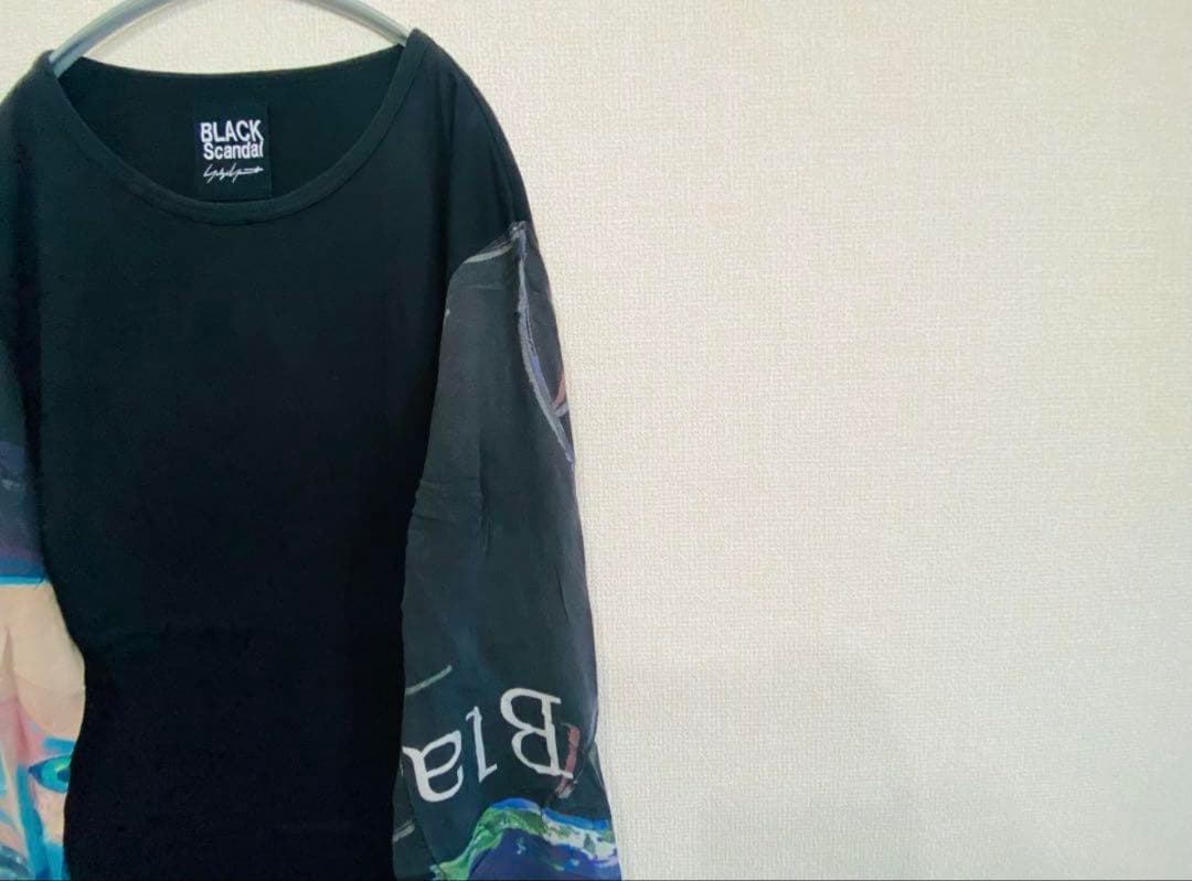 【即完売品】Yohji Yamamoto 袖切り替え 般若カットソー