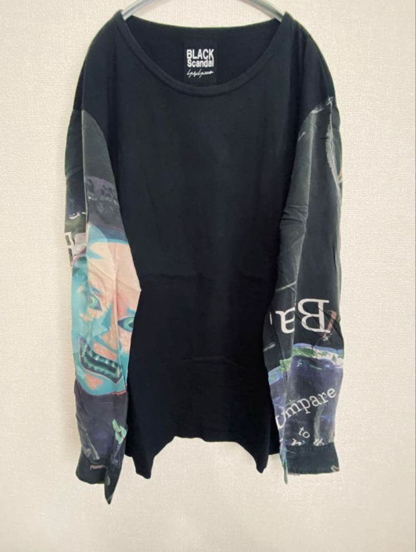 【即完売品】Yohji Yamamoto 袖切り替え 般若カットソー