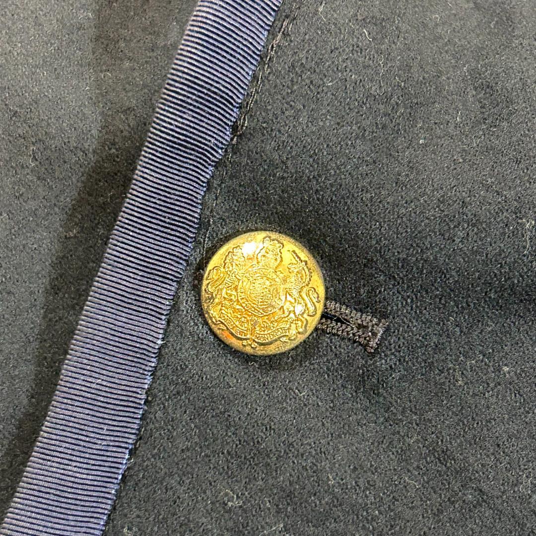 人気　ラルフローレン　紺ブレ　テーラードジャケット　ワッペン　王冠　A5