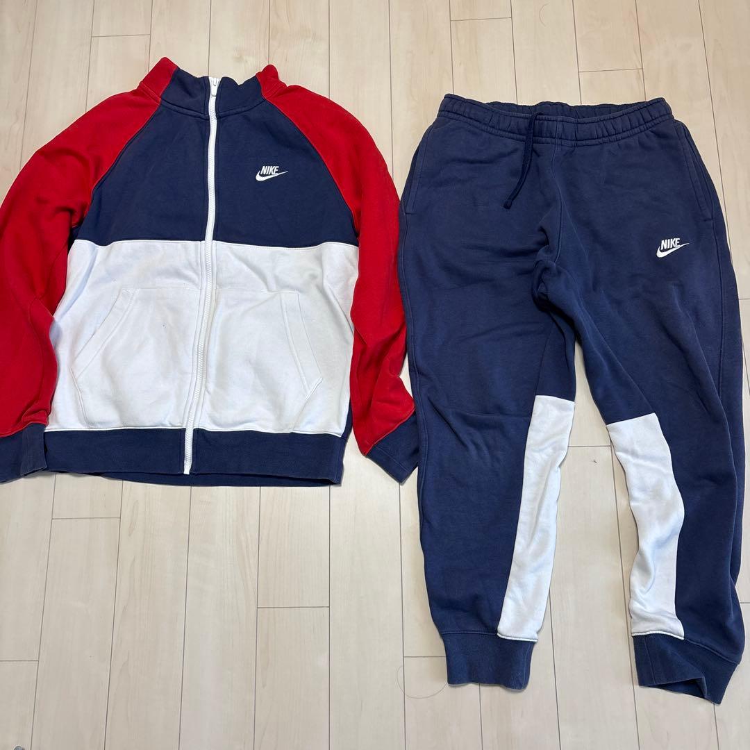 Nike ジャージ上下セット M ネイビー/レッド