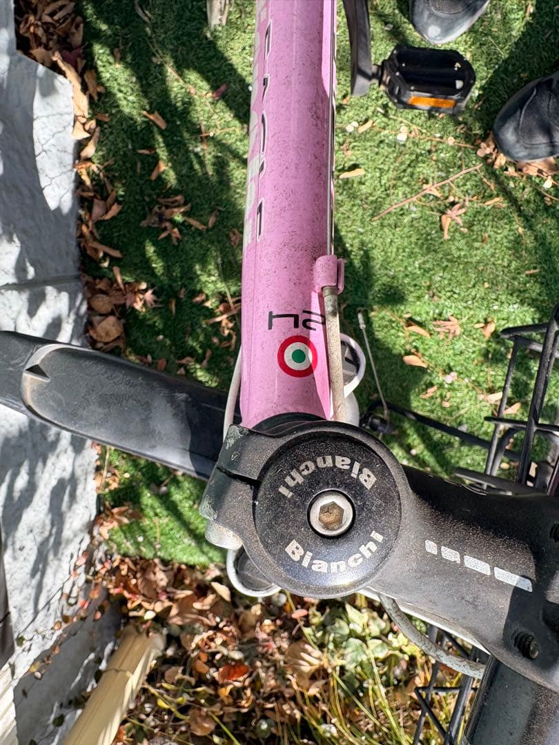 ianchi eagle 24インチ　ピンク ハンドルバスケット付き