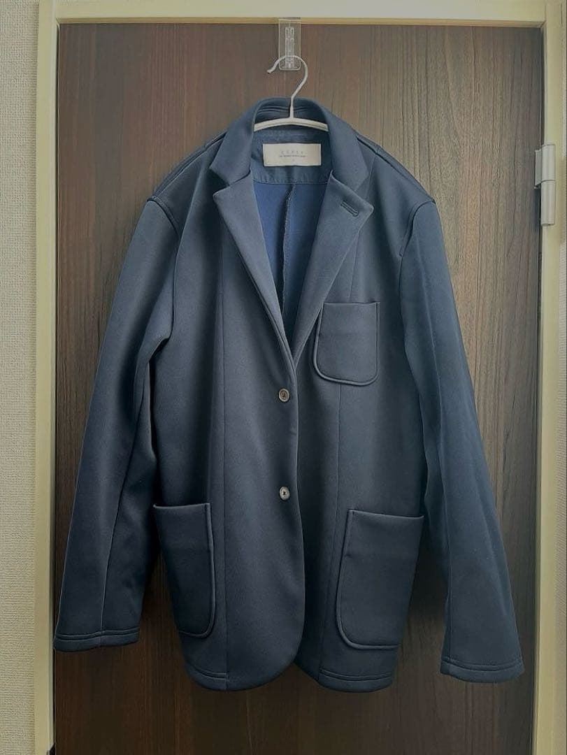 ⭐︎早い者勝ち　CURLY セットアップ　ジャケット トラウザーズ　ネイビー