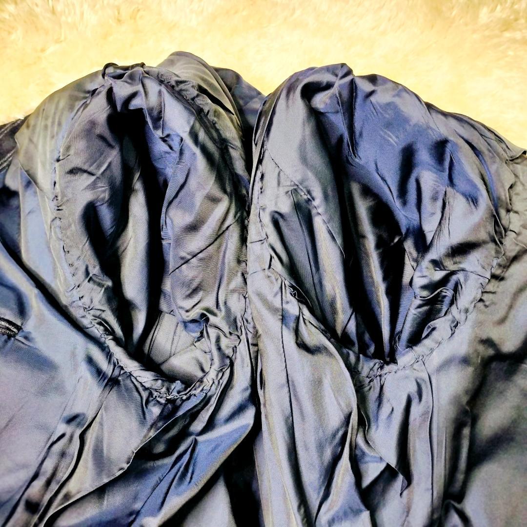 GUCCIシグネチャーモデル✨️美品 ネイビーストライプ 8Bダブルスーツ 48